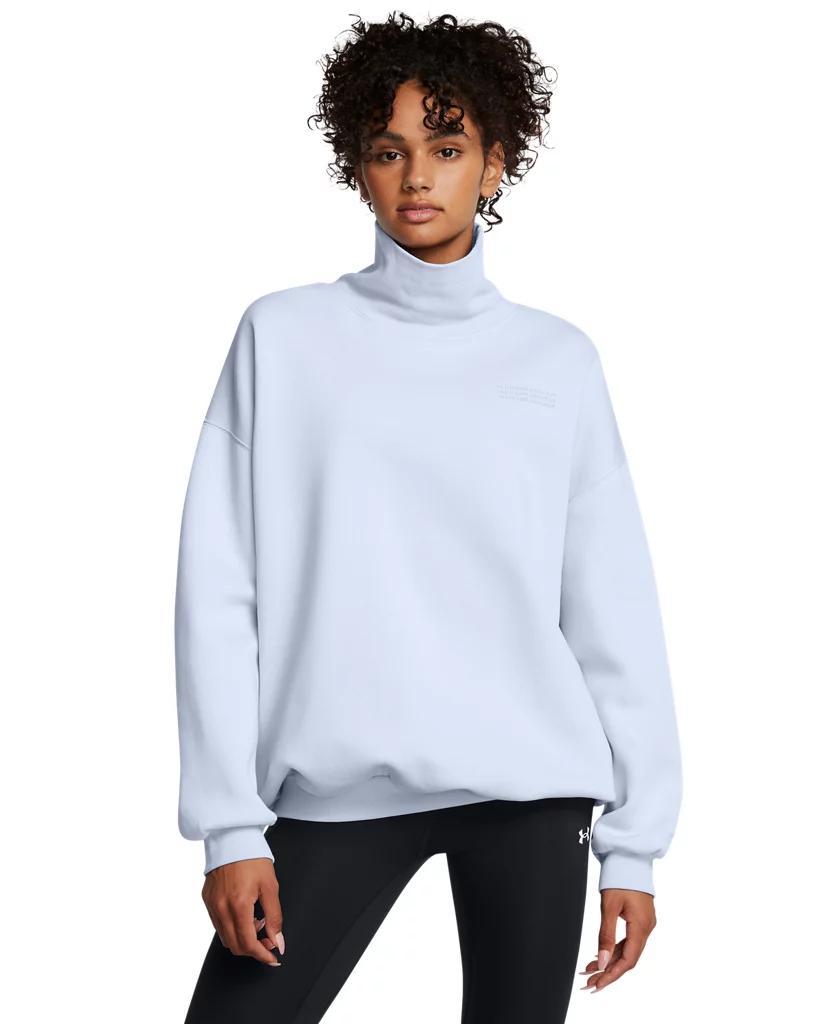 Women's UA Icon Fleece Oversized Mock Crew product image