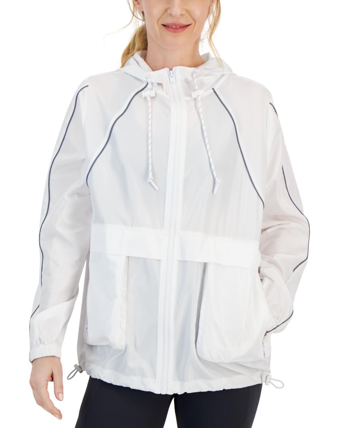 Id Ideology Womens Hooded Packable Zip-Front Jacket, Created for Macys Product Image