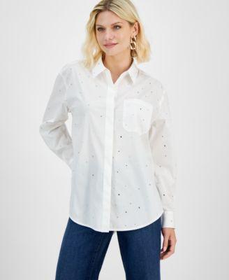 Petite Embellished Shirt, Created for Macy's  product image