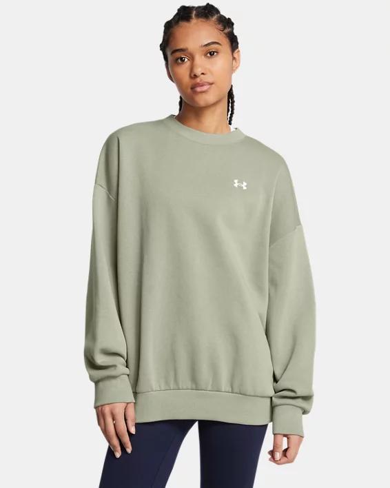 Women's UA Rival Fleece Oversized Crew Product Image