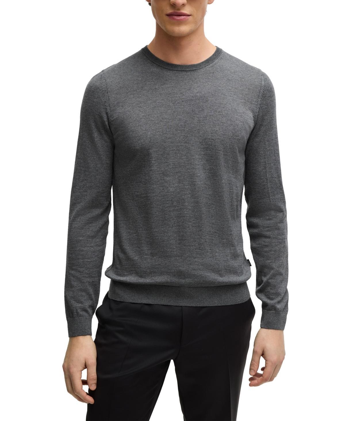 Boss by Hugo Boss Mens Slim-Fit Crew-Neck Sweater Product Image