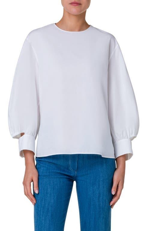 Akris punto Deconstructed Cotton Poplin Top Product Image