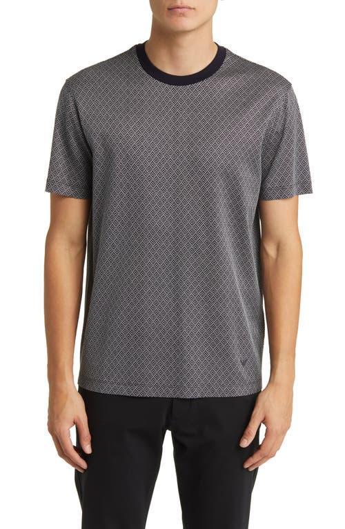 Emporio Armani Geo Print Lyocell Blend T-Shirt Product Image