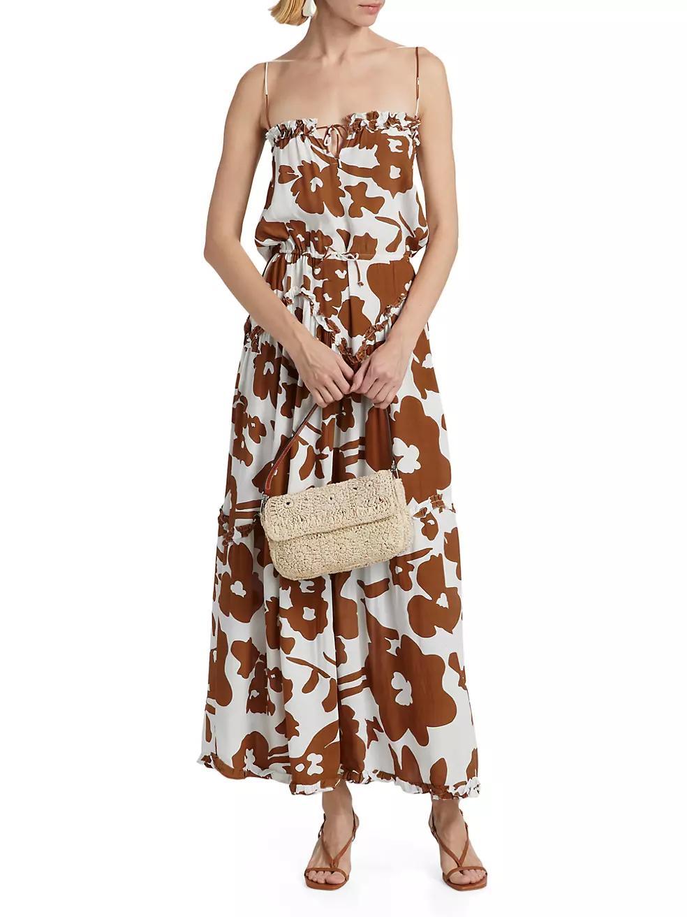 Dynamic Floral Maxi-Dress Product Image