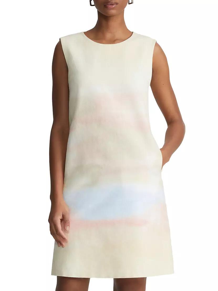 Dyed Sleeveless Shift Dress Product Image