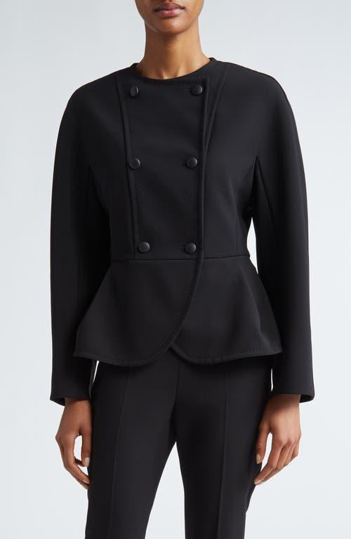 MAX MARA Fronda Double Breasted Peplum Jacket In Black Product Image