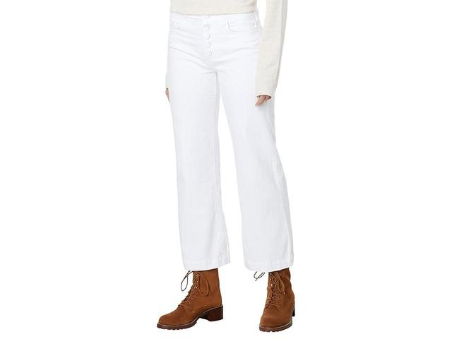 Paige Leenah Ankle Exposed Button Fly in Crisp White (Crisp White) Women's Jeans Product Image