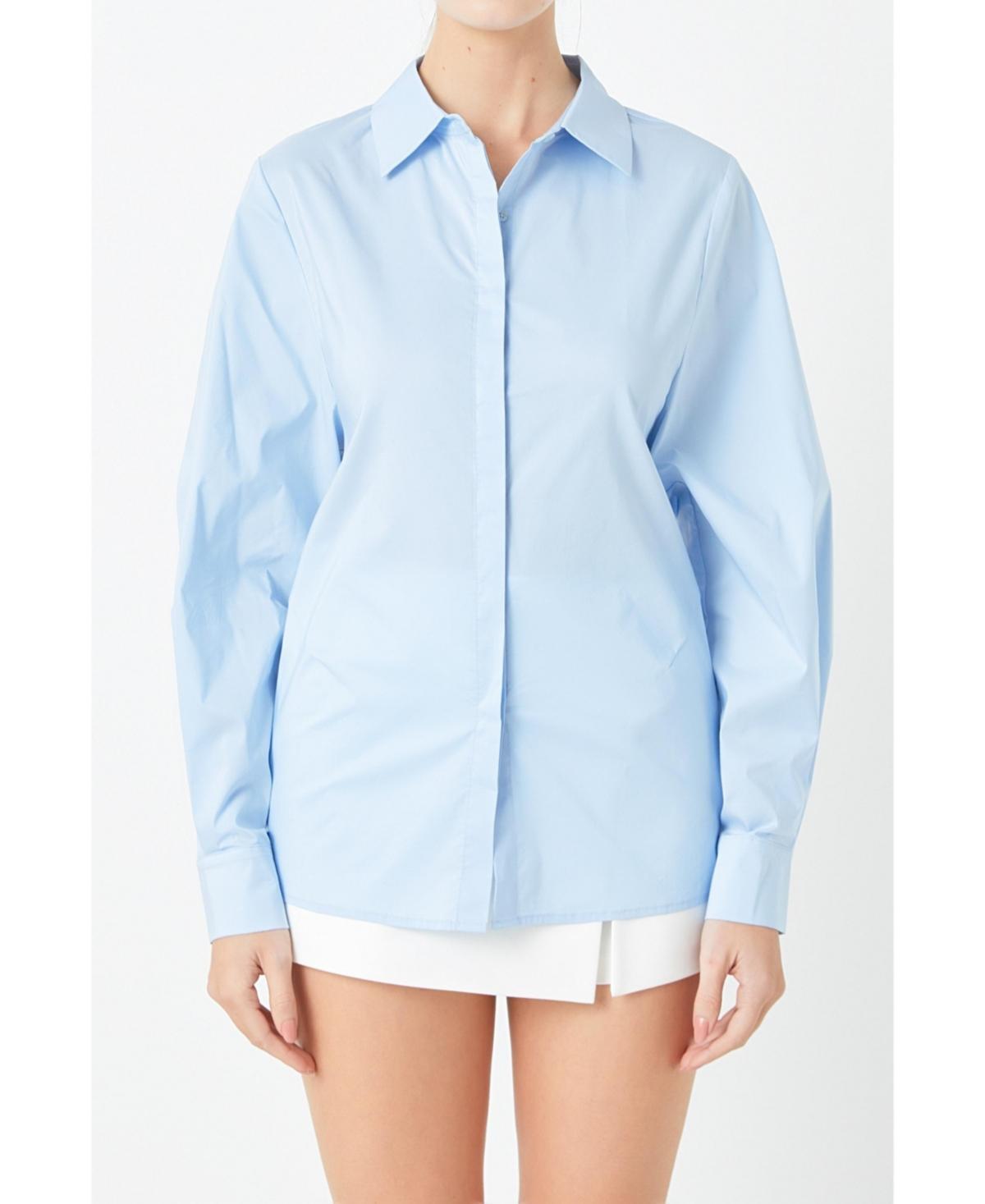 Womens Elastic Detailed Shirt Product Image