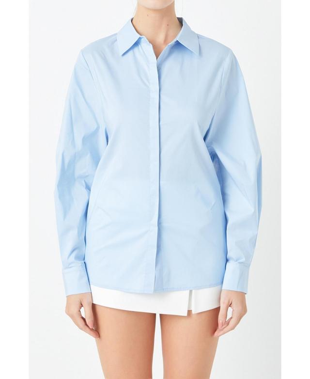 Womens Elastic Detailed Shirt Product Image