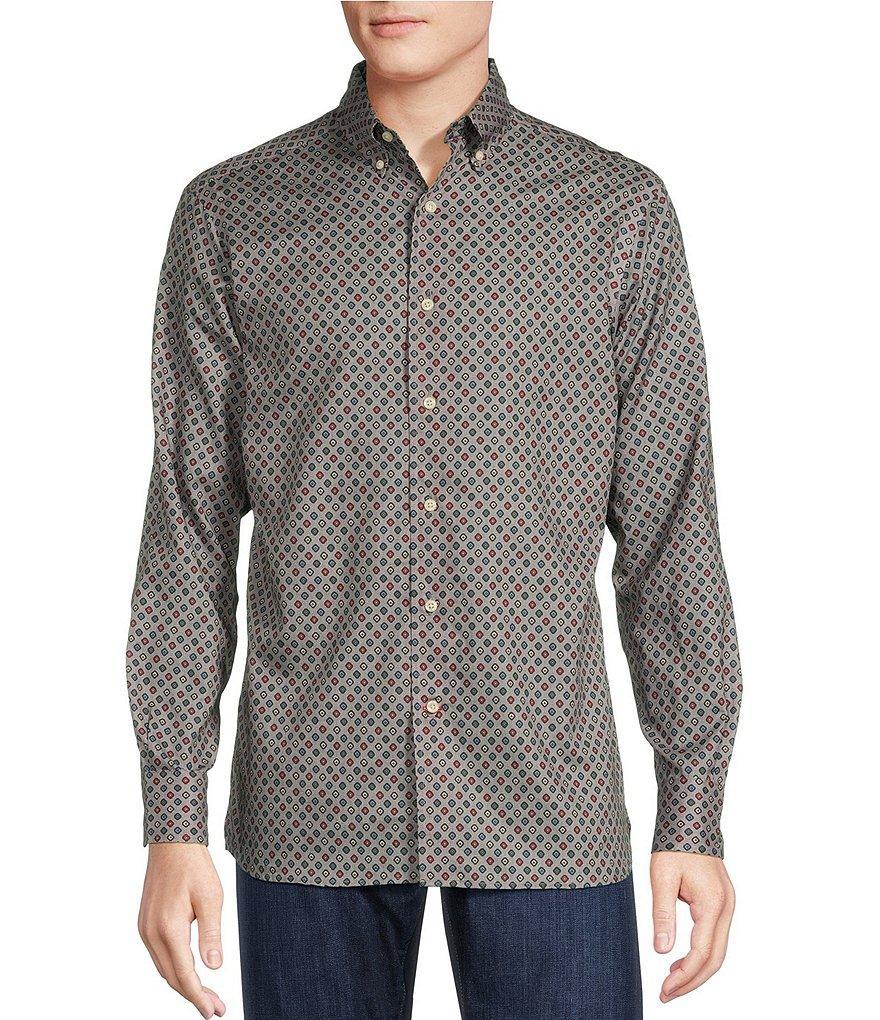 Cremieux Mini Print Twill Long-Sleeve Woven Shirt Product Image