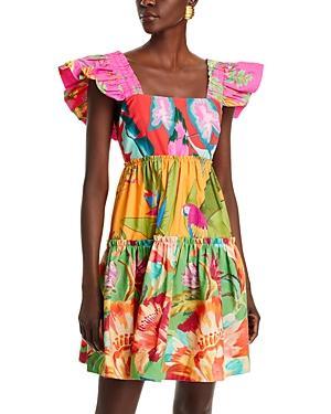 FARM RIO Foliage Mix Minidress In Multicolor Product Image