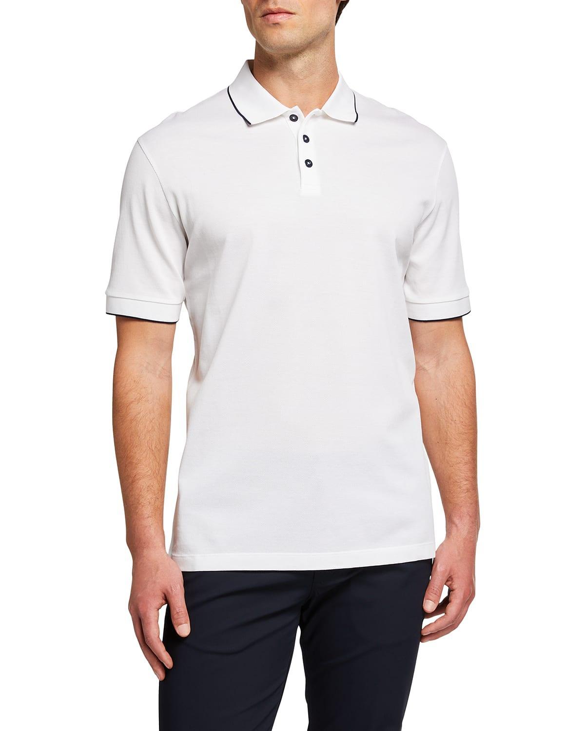 Mens Cotton Polo Shirt Product Image