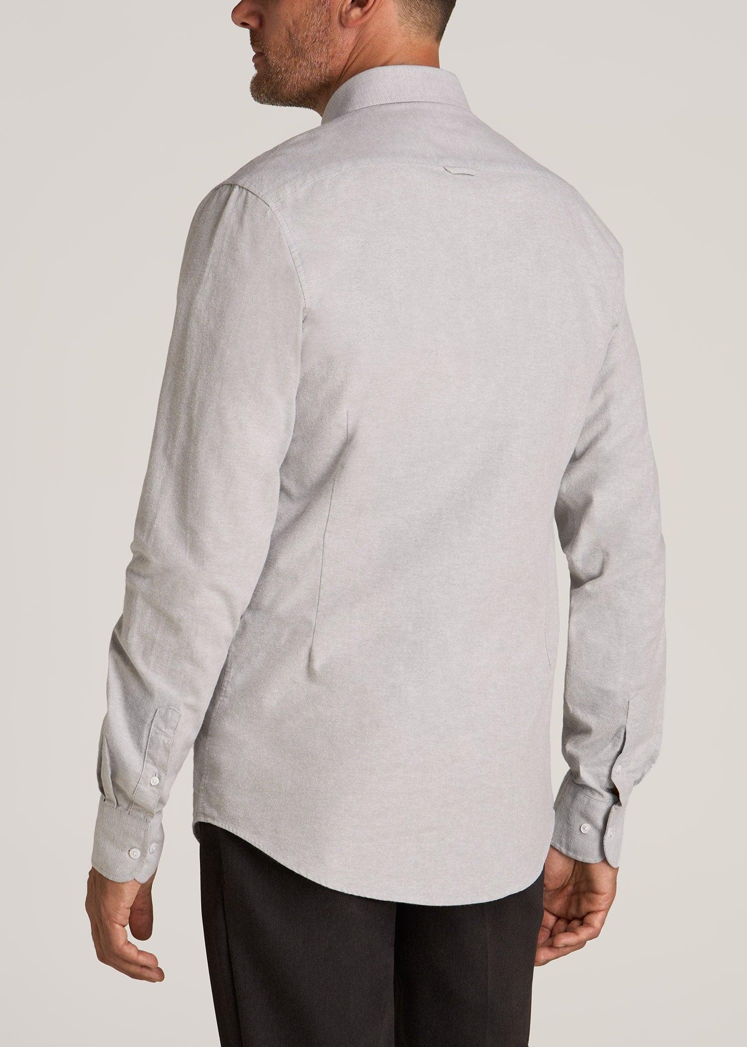 Washed Oxford Shirt for Tall Men in Silvermist Product Image