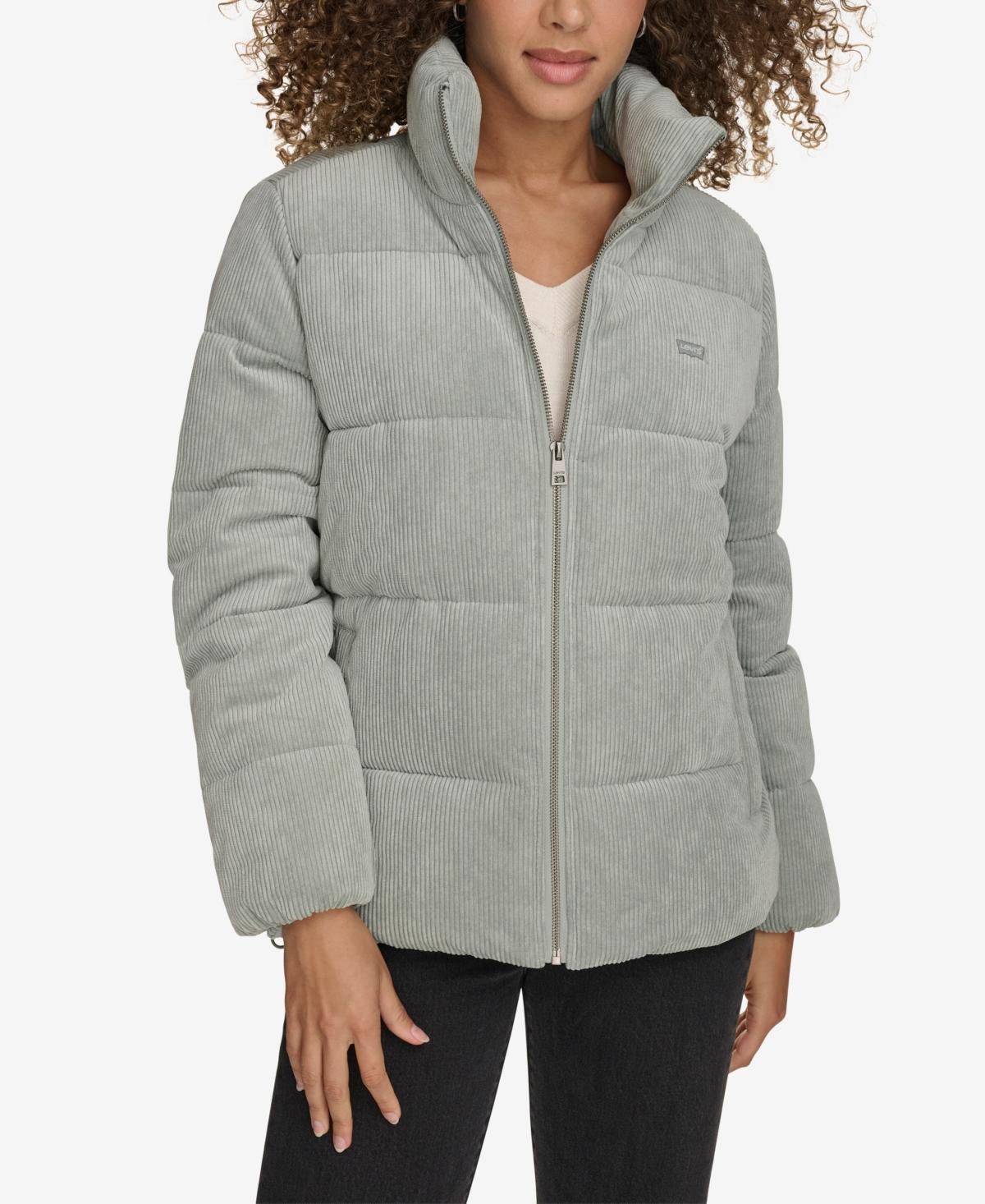 Levis Womens Corduroy Bubble Puffer Jacket - Lt Product Image