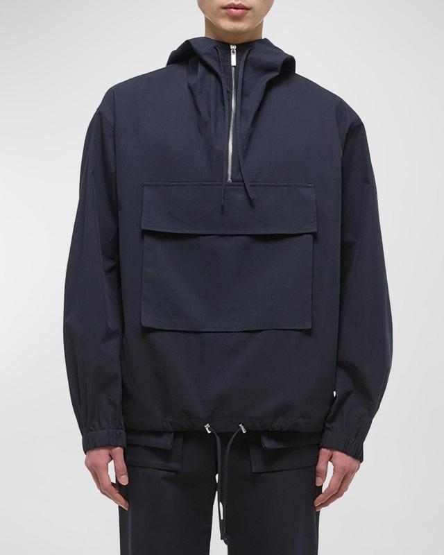 Mens Half-Zip Hooded Pullover Product Image