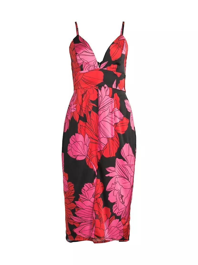 Catalina Floral Midi-Dress Product Image