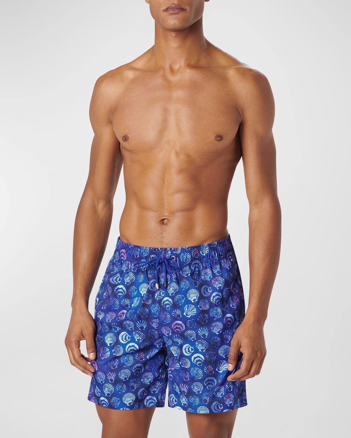 Men's Cosmo Shell-Print Swim Trunks Product Image