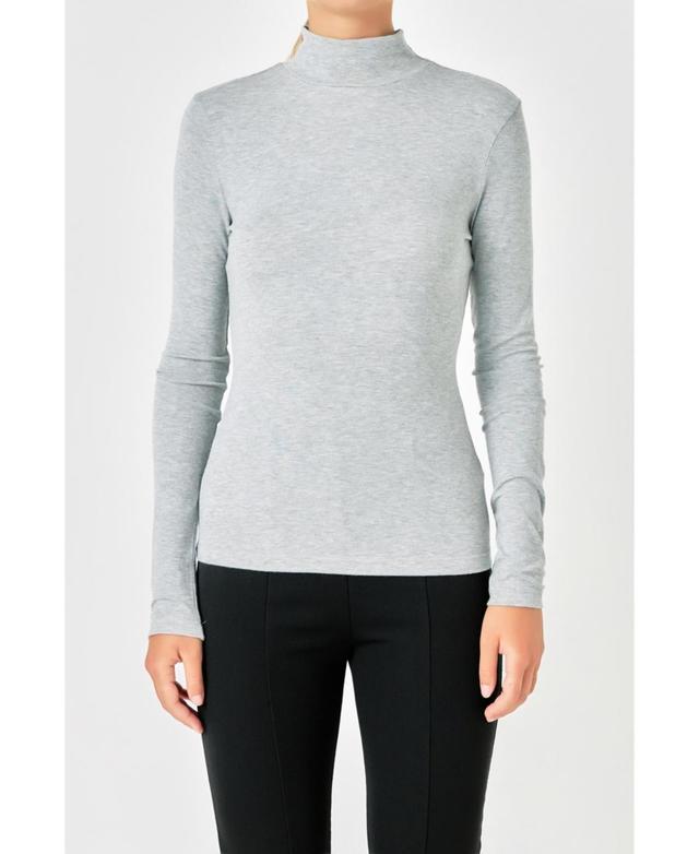 Womens Mock Neck Top Product Image