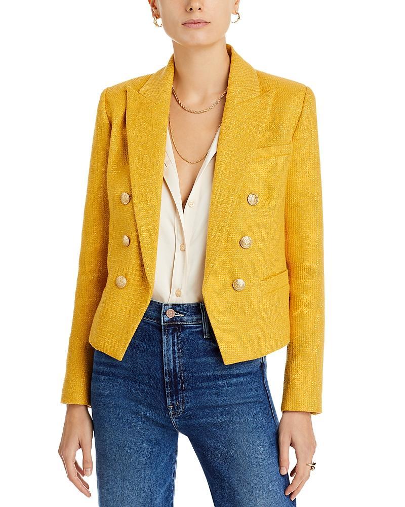 Womens Brooke Cotton-Blend Crop Blazer Product Image