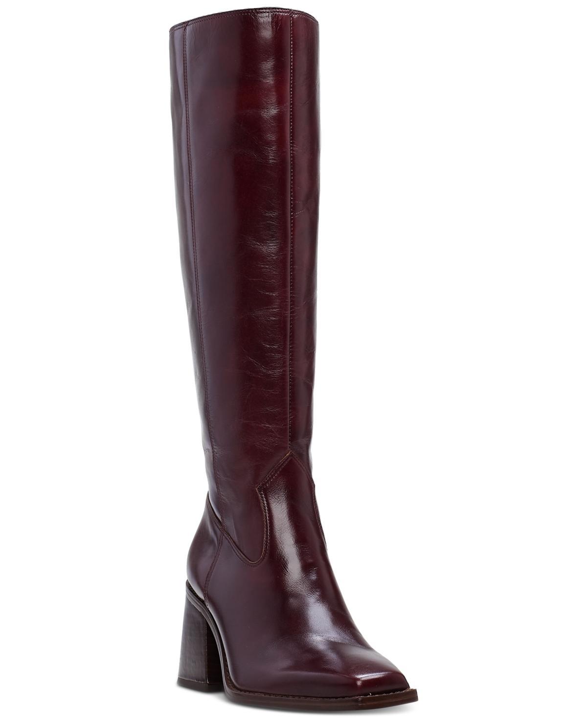 Vince Camuto Sangeti Snip-Toe Block-Heel Wide-Calf Tall Boots Product Image