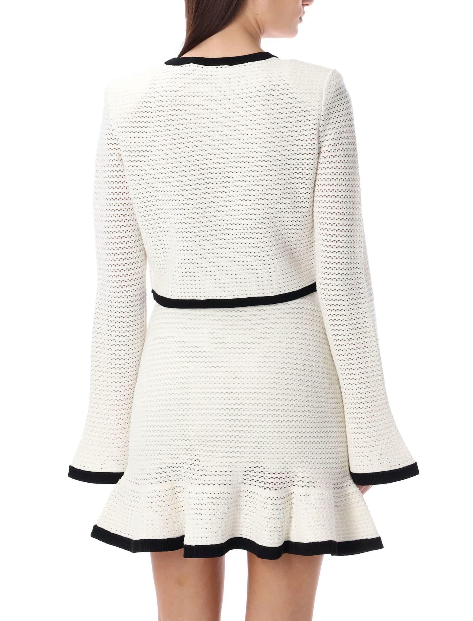 Crochet Cardigan In White Product Image