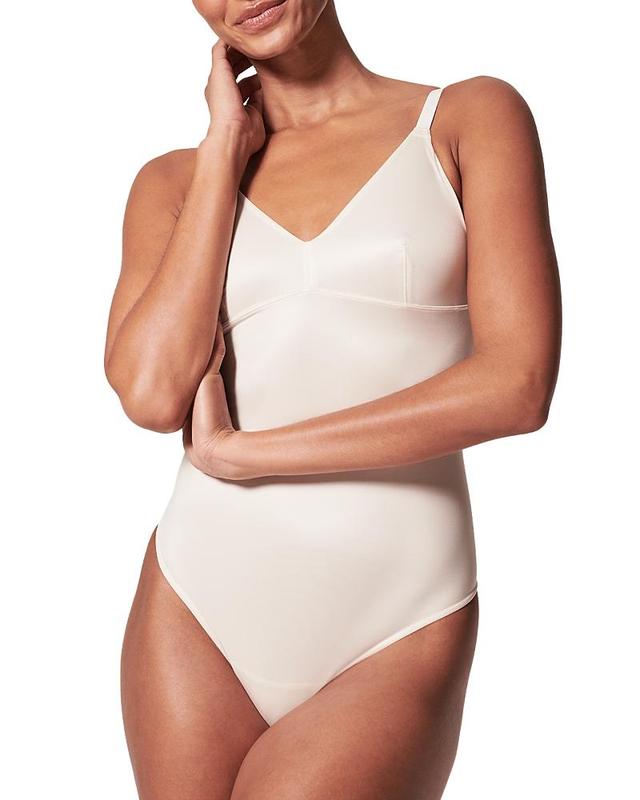 SPANX Shaping Satin Thong Bodysuit Size XL. Product Image