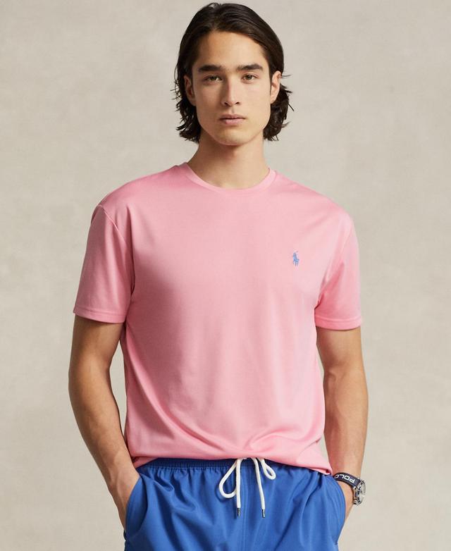 Polo Ralph Lauren Classic Fit Jersey Crew Neck T-Shirt (Pink 1) Men's Clothing Product Image