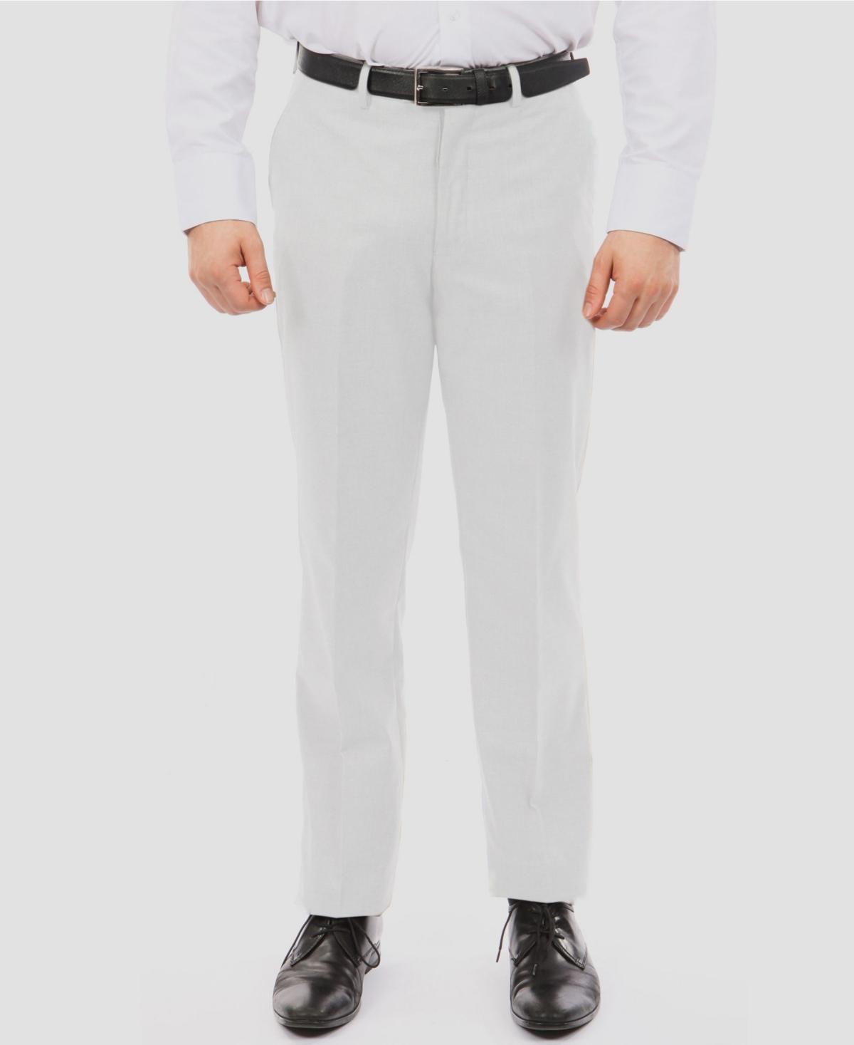 Tazio Mens Slim-Fit Flat Front Stretch Dress Pants Product Image