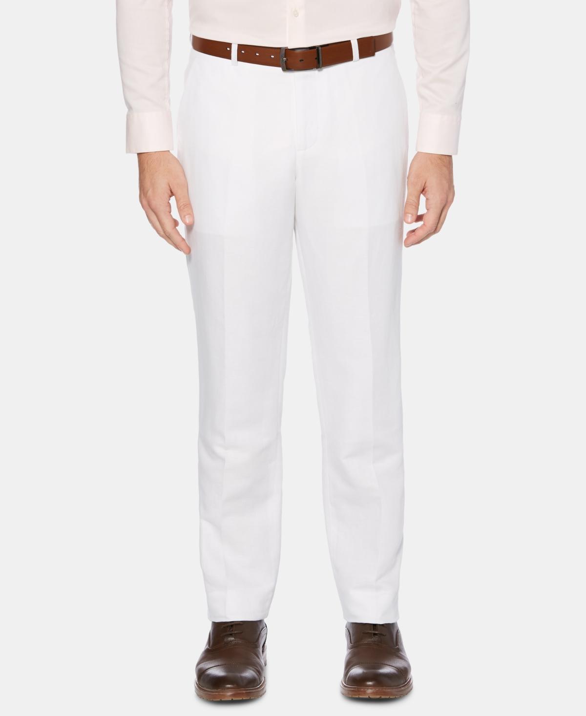 Perry Ellis Portfolio Modern Fit Linen Dress Pants (Bright ) Men's Dress Pants Product Image