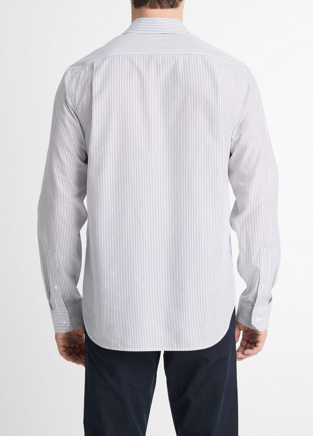 Basin Stripe Cotton-Blend Long-Sleeve Shirt Product Image