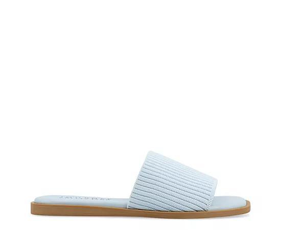 Journee Collection Womens Prisilla Single Band Slide Flat Sandals Product Image