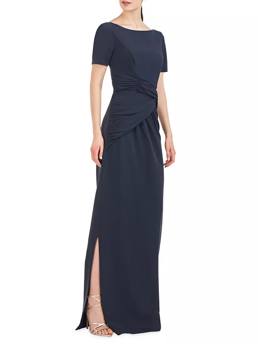 Garbo Crepe Column Gown Product Image