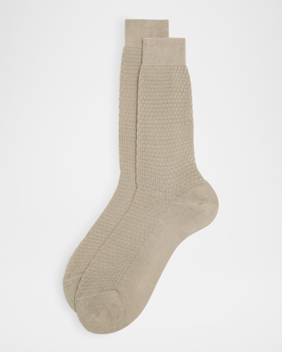 Men's Trama Stitch Cotton Crew Socks Product Image