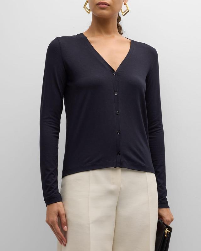 Womens Soft Touch V-Neck Cardigan Product Image