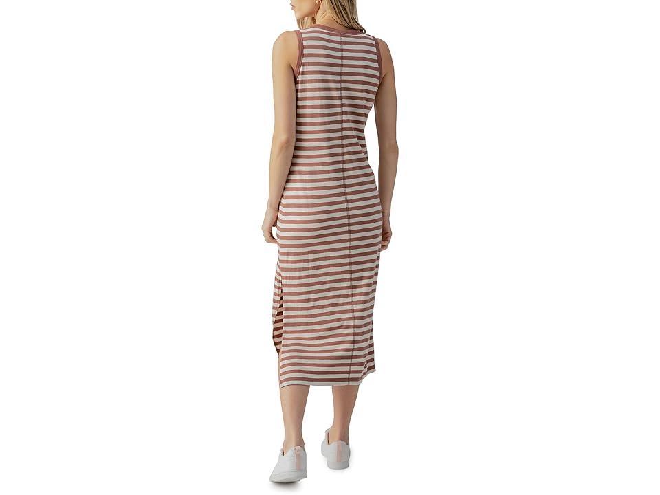 Sanctuary Contrast Trim Maxi (Washed Clay/Birch Stripe) Women's Dress Product Image