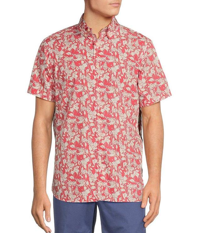 Cremieux Blue Label Floral Vine Print Short Sleeve Woven Shirt Product Image