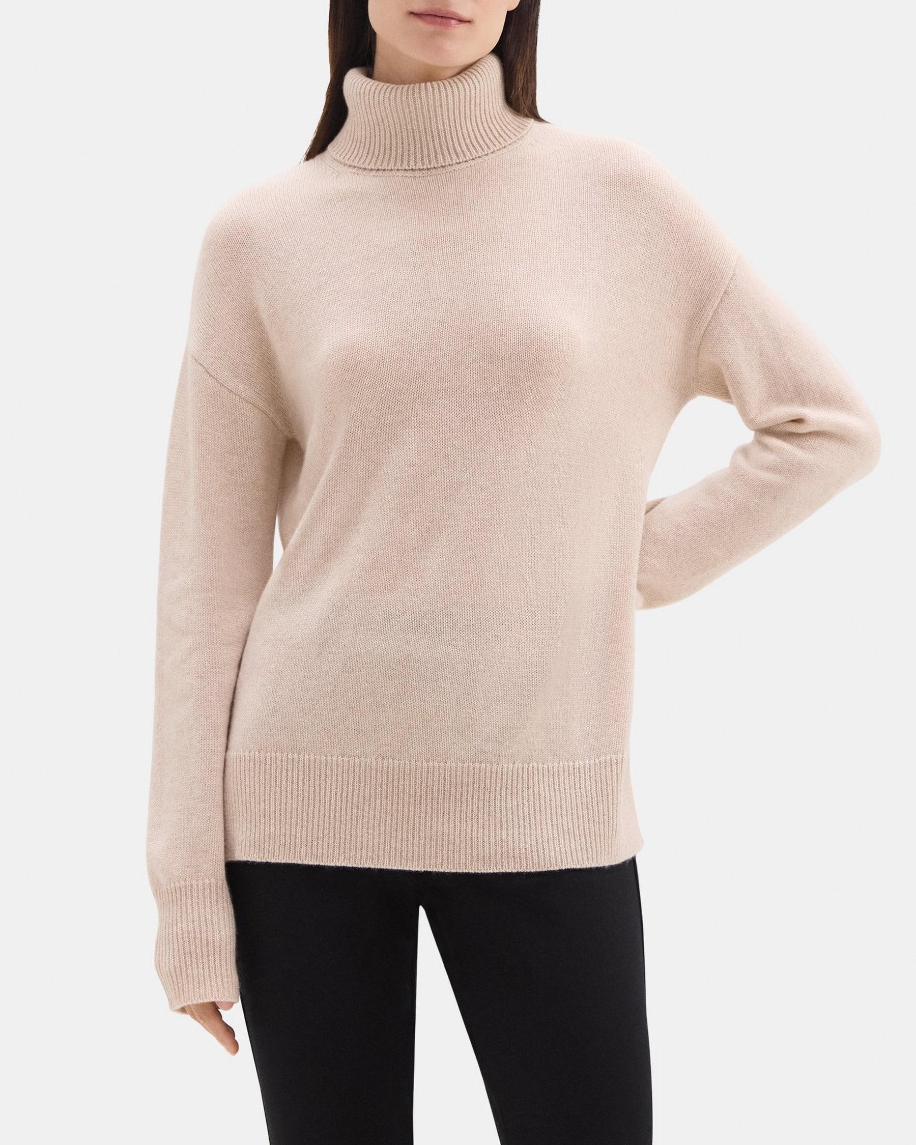 Slouchy Turtleneck Sweater in Cashmere product image