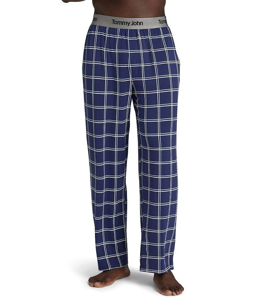 Tommy John Second Skin Windowpane Printed Lounge Pants Product Image