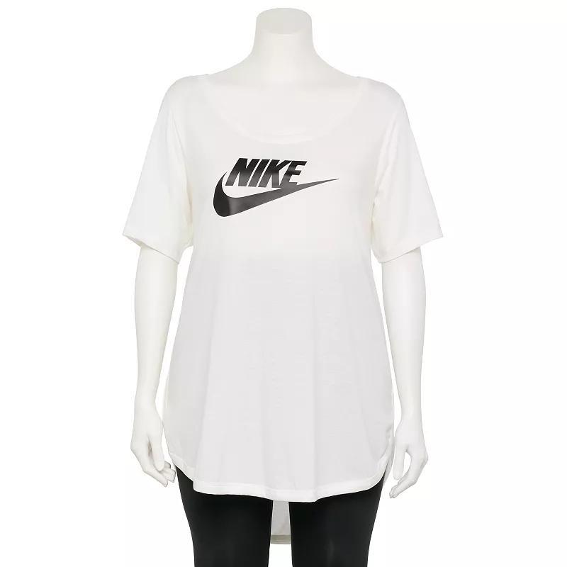 Women's Nike Sportswear Essential Tunic (Plus Size) in White, Size: 1X  Product Image