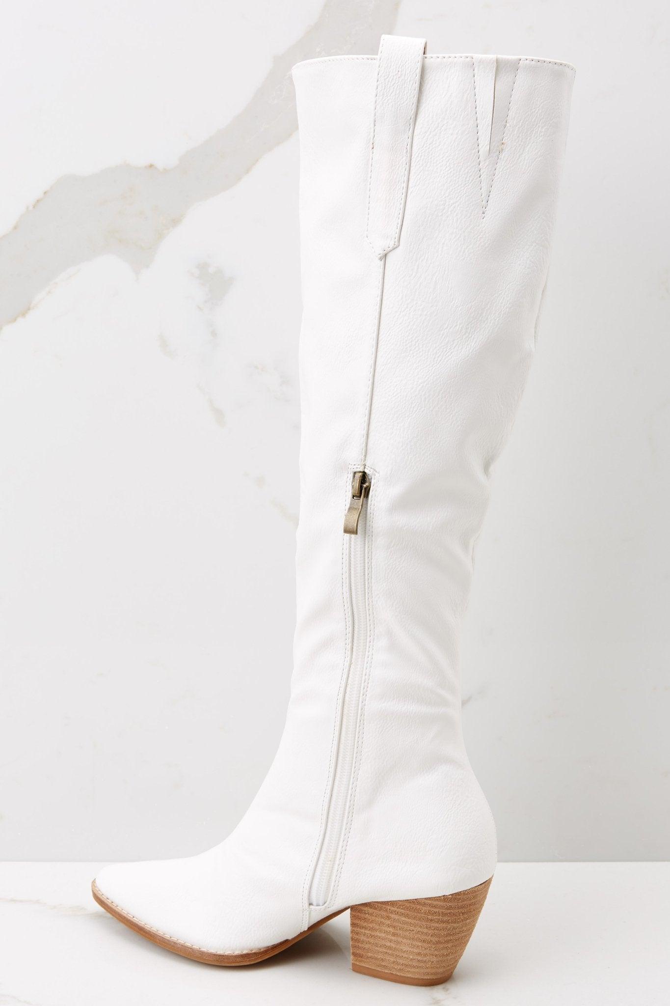 It's Been Real White Boots Product Image