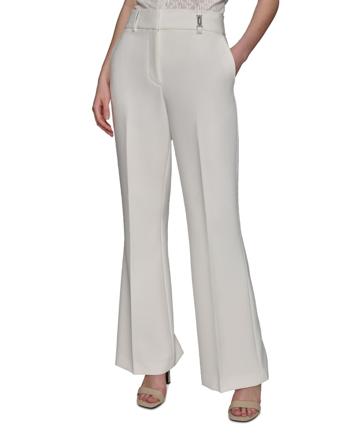 Karl Lagerfeld Womens Wide-Leg Trousers Product Image