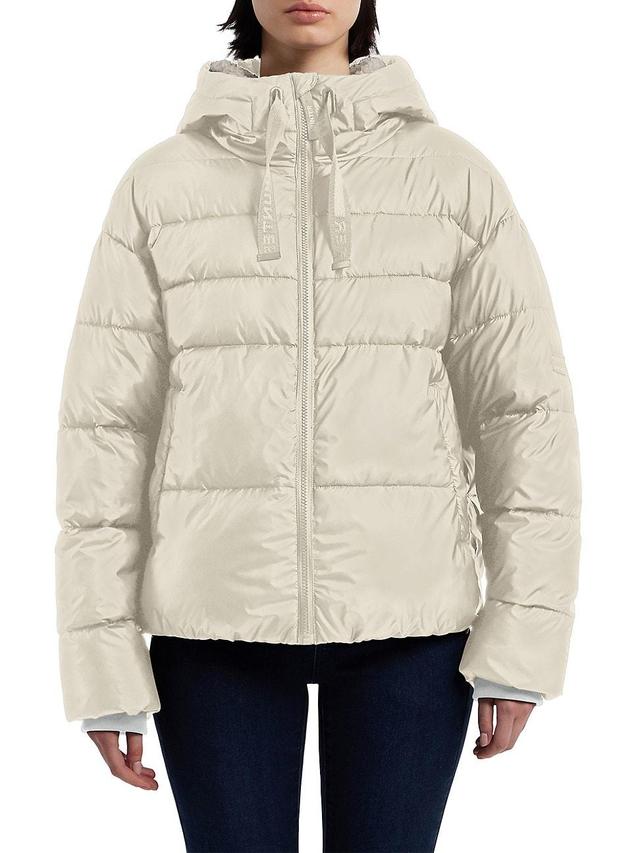 Womens Admiral Cropped Hooded Puffer Jacket Product Image