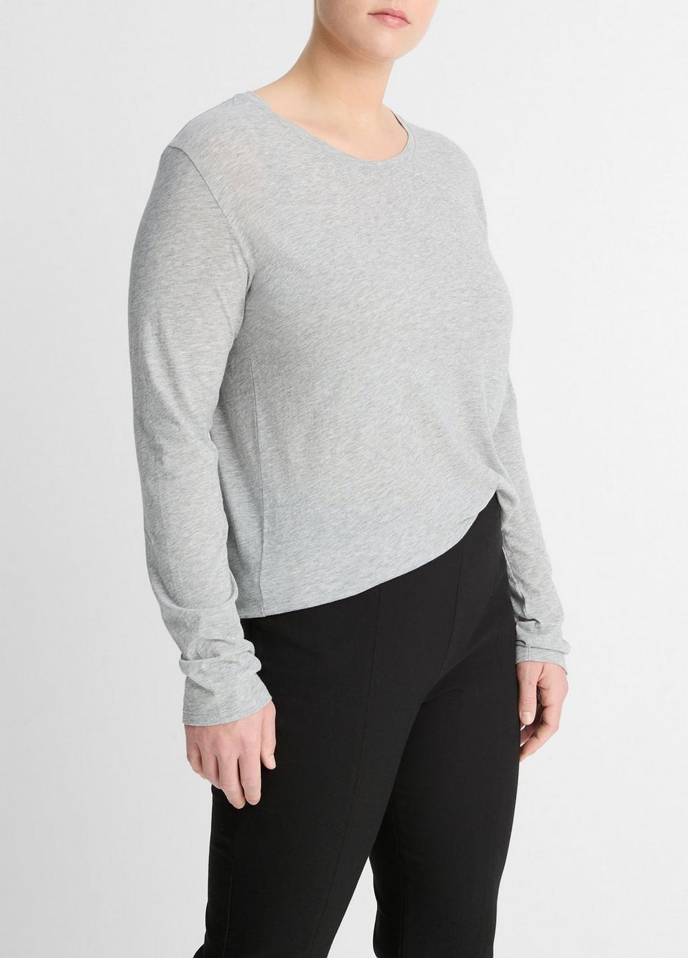 Essential Long Sleeve Crew Neck T-Shirt Product Image