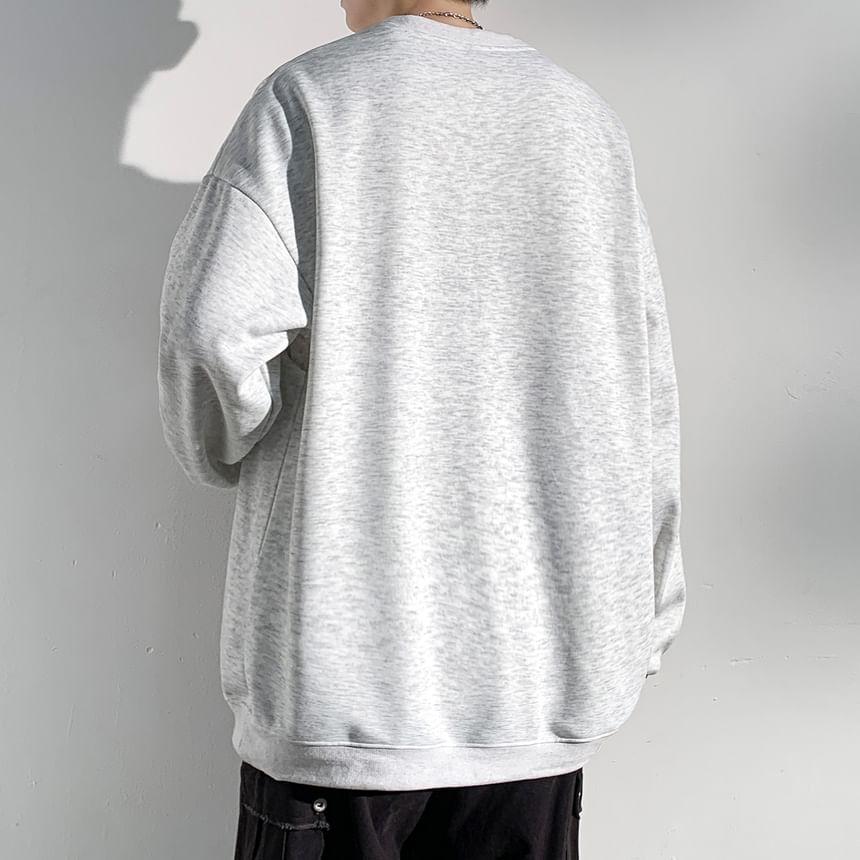 Crewneck Plain Sweatshirt Product Image