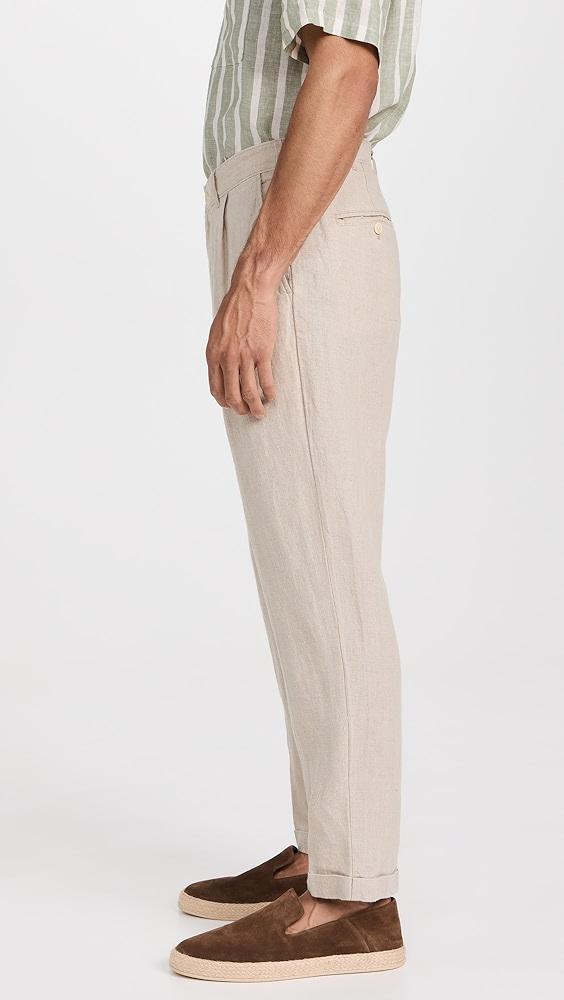 Alex Mill Standard Pleated Pant in Linen | Shopbop Product Image