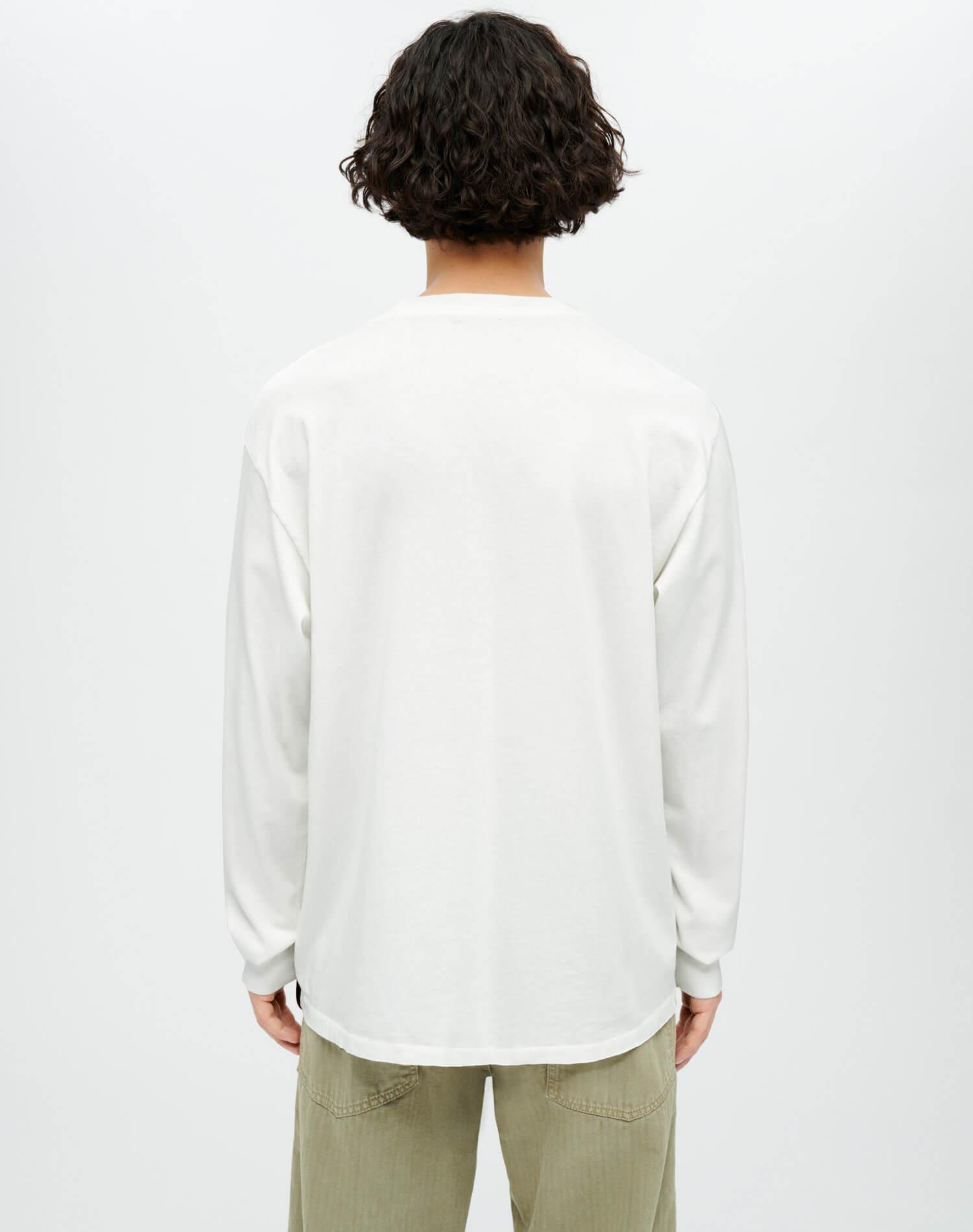 Hanes Loose Long Sleeve Tee - Old White Male Product Image