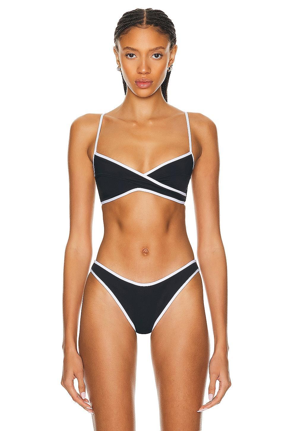 Tropic of C Infinity Bikini Top in Black Product Image