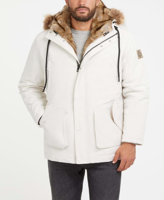 Guess Mens Winter Faux Fur Parka Jacket Product Image