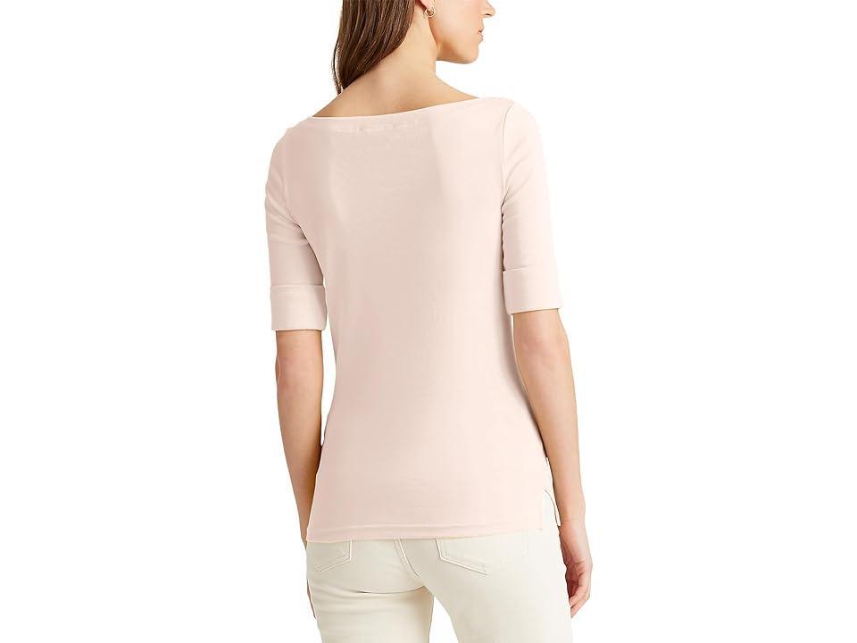 Lauren Ralph Lauren Stretch Boatneck Top, Regular & Petite Product Image