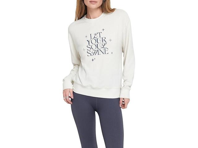 Spiritual Gangster SOUL SHINE SAVASANA PULLOVER (Birch) Women's Sweater Product Image